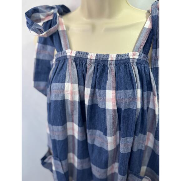 NWT - Maternity HATCH The Alexia Dress in Blueberry Plaid - Picture 4 of 16